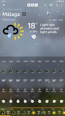 BBC Weather android App screenshot 0