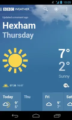 BBC Weather android App screenshot 10