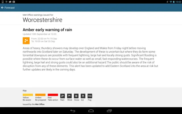 BBC Weather android App screenshot 16