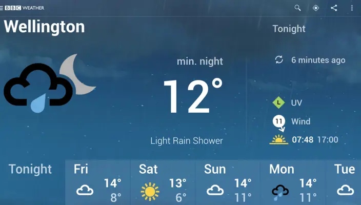 BBC Weather android App screenshot 18