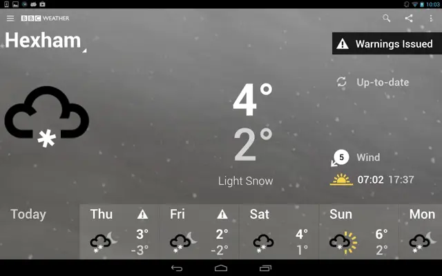 BBC Weather android App screenshot 20