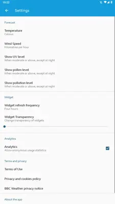 BBC Weather android App screenshot 3