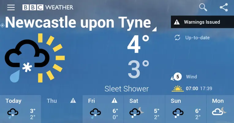 BBC Weather android App screenshot 8